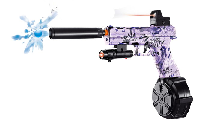 Arminha de Bolinha de Gel - Glock Roxa