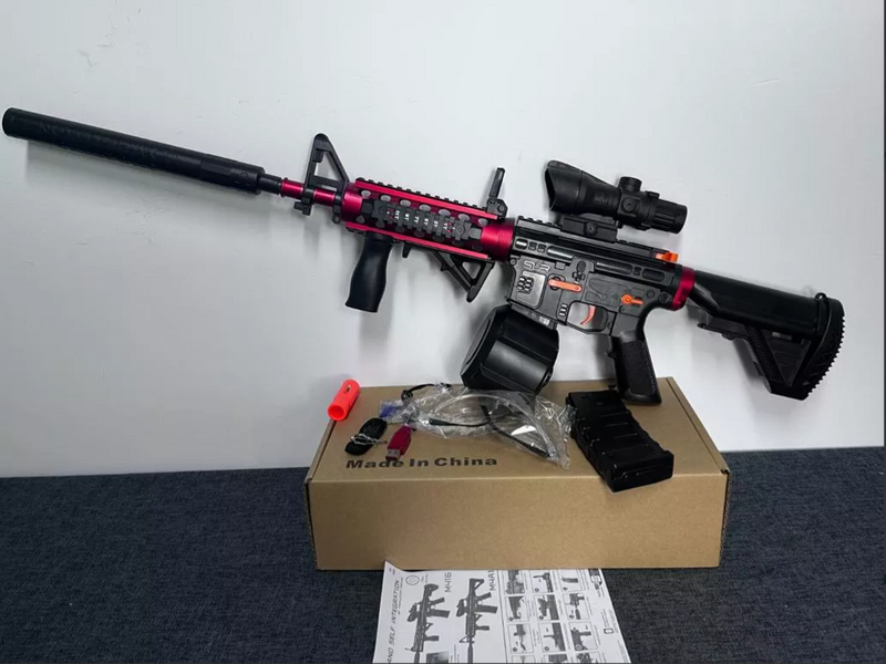 Arminha de Bolinha de Gel - M4A1 Cristal Red
