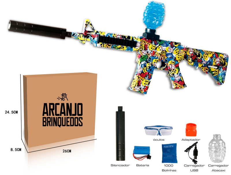 Arminha de Bolinha de Gel - M4A1 Graffit One