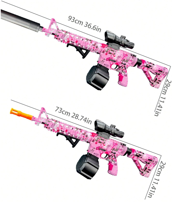 Arminha de Bolinha de Gel - M416 Rosa